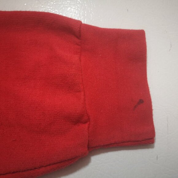 Happy Holidays Ladies Size Large Red Fleece Lined Long Sleeve Sweatshirt - Picture 10 of 10